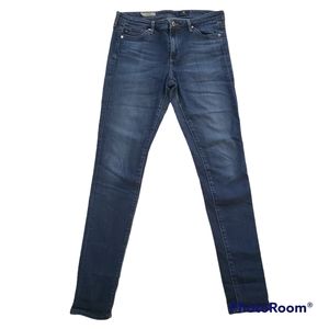 Ag Adriano Goldschmied the Middi mid rise legging jeans 28R denim